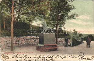 1904 Lázne Jeseník, Gräfenberg bei Freiwaldau (Jeseník, Fryvaldov); Ungarisches Denkmal / Hungarian monument (small tear)