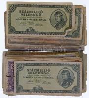 ~280db-os Pengő bankjegytétel 1930-1946. közöttről, fémdobozban T:III-V