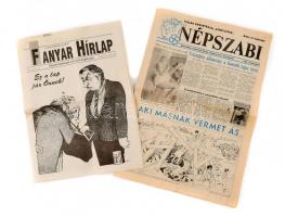 1989-1991 Népszabi + Fanyar Hírlap humoros szilveszteri mellékletek