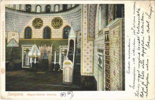 1903 Sarajevo, Begova Dzamia Inneres / mosque interior (Rb)