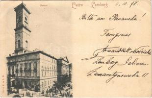 1898 (Vorläufer) Lviv, Lwów, Lemberg; Ratusz / town hall (EK)