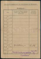 1943 Lőszer, robbanóanyag és robbantószer vásárlási engedély okmánybélyeggel