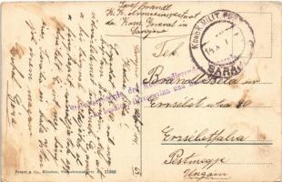 1917 Kotor, Cattaro; Piazza d'Armi / Trg od oruzja / square (EK)