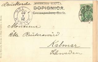 1902 Mostar, Komadina-Quelle / spring source (glue mark)