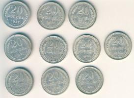 Szovjetunió 1927. 20k Ag (13x) T:2-,2/3,3+