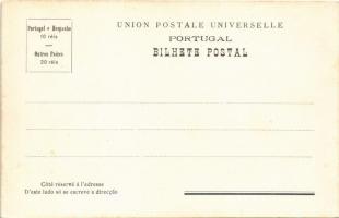 1906 Lisboa, Lisbon; general view, sailboats