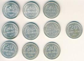 Szovjetunió 1927. 20k Ag (13x) T:2-,2/3,3+