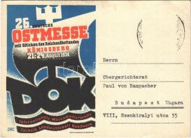 1938 Königsberg, 26. Deutsche Ostmesse mit Ostschau des Reichsnährstandes. Internationale Warenmustermesse Technik Landwirtschaft Handwerk / 26th German International trade fair for technology, agriculture, craft s: Grün und Birth (EK)