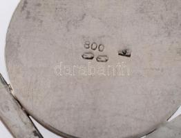 Ezüst(Ag) díszkanál "Eishockey Wien 1967", jelzett, h: 10,5 cm, nettó: 9,83 g