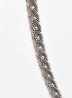 Ezüst(Ag) fonott nyaklánc, jelzett, h: 44 cm, nettó: 23,56 g