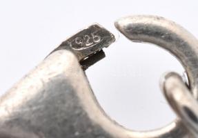 Ezüst(Ag) fonott nyaklánc, jelzett, h: 44 cm, nettó: 23,56 g