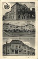 1940 Losonc, Lucenec; Városház, pénzügyi palota, főszolgabírói hivatal / town hall, financial palace, court (gyűrődések / creases)