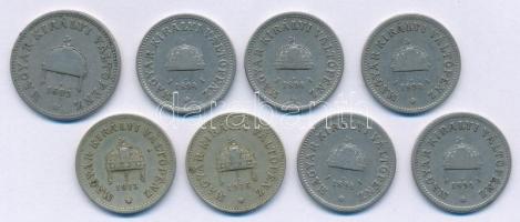 1893KB 20f Ni + 1894-1916KB 10f Ni (7x) T:2-,3