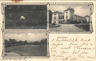 Enyicke, Abaúj-Enyiczke, Haniska (pri Kosiciach); Wesselényi kastély. Nyulászi Béla 1906. / castle. Art Nouveau