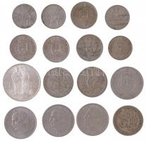 Csehszlovákia / Szlovákia 1922-1941. 16db vegyes fémpénz, közte 1941. 20K Ag Cirill és Metód T:2,2- Czechoslovakia / Slovakia 1922-1941. 16pcs of mixed coins, with 1941. 20 Korun Ag St. Kyrill and St. Methodius C:XF,VF