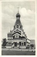 1938 Ungvár, Uzshorod, Uzhorod; Pravoslavny kostel / ortodox templom / Orthodox church + Ungvár visszatért So. Stpl