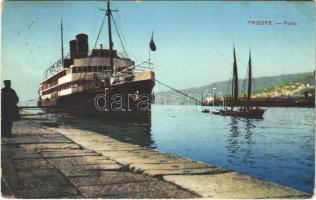 1915 Trieste, Trieszt; Eildampfer Prinz Hohenlohe / SS Prinz Hohenlohe Austro-Hungarian cargo ship (fl)