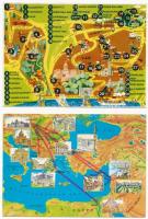 10 db MODERN külföldi térképes motívum képeslap / 10 modern European map motive postcards