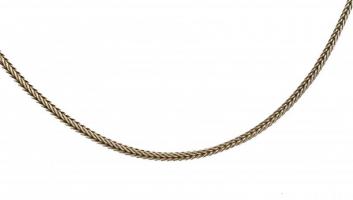 Ezüst(Ag) fonott kígyó nyaklánc, jelzett, h: 45,5 cm, nettó: 7 g