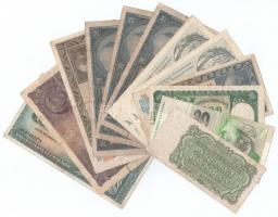 Csehszlovákia / Szlovákia 12db vegyes bankjegy, közte Csehszlovákia 1945. 100K + 1961. 25K (2x) sors...