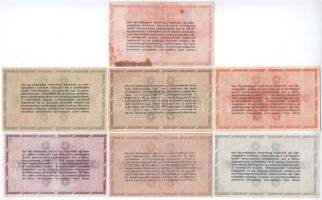 1946. 10.000AP-100.000.000AP (7xklf), közte kétféle 100.000AP T:III fo