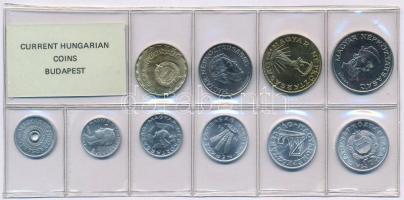 1986. 2f-20Ft (10xklf) érmés forgalmi sor fóliatokban T:1 Adamo FO19