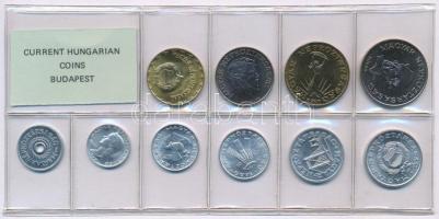 1987. 2f-20Ft (10xklf) érmés forgalmi sor fóliatokban T:1 Adamo FO20