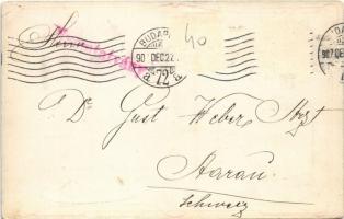 1907 Syr. Hypophosphit. Co. / Dr. Egger Leó és Egger Izidor gyógyszerészek köhögés elleni szirupjána...