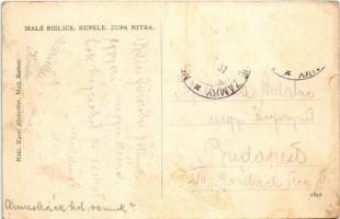 Kisbélic, Malé Bielice (Simony, Partizánske); fürdő udvara (Nyitra megye). karel Altdorffer kiadása ...