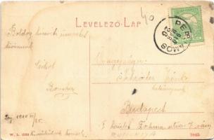 1910 Perjámos, Periam; Haulikfalvai templom. W. L. 1332. / Haulikfalvaer Kirche / church in Haulic (...