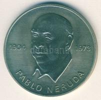 NDK 1973. "Pablo Neruda" ffém emlékérem T:BU