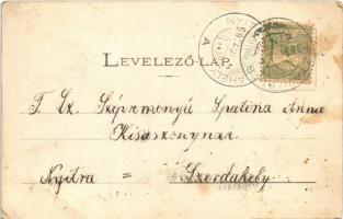 1903 Őrszállás, Stanisics, Stanica; utca, templom. Tossenberger Márton kiadása / street, church (EB)