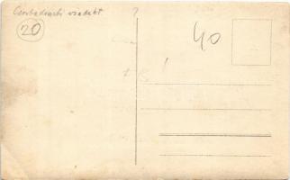 1915 Csorbadomb, Cserbin, Shcherbyn; viadukt, vasúti híd újjáépítése júliusban az Uzsoki-szorosban á...