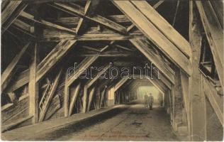 1913 Torda, Turda; a 100 éves Arany híd belseje. Füssy József kiadása / bridge, interior (EB)