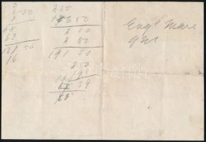 1925 Dunaszerdahely, Engel Márkusz gazdasági cikkek kereskedése fejléces számla, okmánybélyeggel