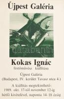 1989 Kokas Ignác kiállítás plakátja. 50x70 cm