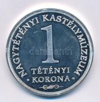 Pató Róza (1934- ) 2004. Nagytétényi Kastélymúzeum - 1 Tétényi Korona ezüstözött fém emlékérem (42,5mm) T:1 (eredetileg PP)