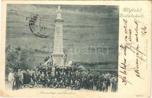 1900 Zalatna, Zlatna; 1848-as emlékszobor Preszákánál. Nagy Lajos kiadása / monument (EK)
