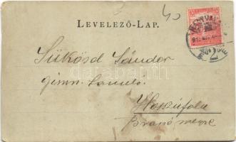 1918 Ada Kaleh, Török sziget Orsova alatt. Hairy Hassan / Erinnerung an Ada-Kaleh / Turkish island (...