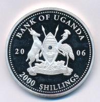 Uganda 2006. 2000Sh "A labdarúgás halhatatlanjainak csarnoka - Magyarország 1950-es évek / Pusk...