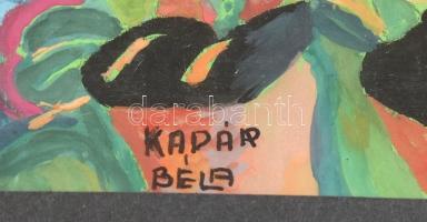 Kádár Béla jelzéssel: Előadás. Akvarell, papír. Jelzett,. Üvegezett keretben. 32x24 cm