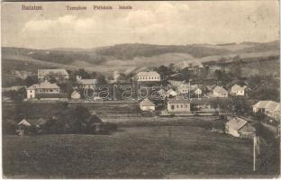 1914 Balaton (Heves megye), Római katolikus templom még a torony nélkül, Plébánia, Iskola (EK)