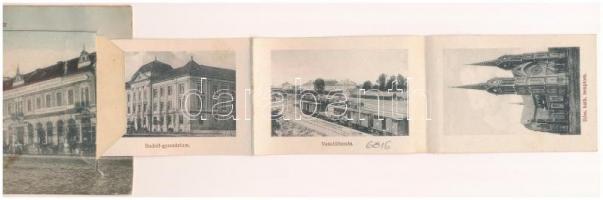 1913 Békéscsaba, Fő tér, Gesmey Soma könyv- és papírkereskedése, Békésmegyei Függetlenség könyvnyomd...