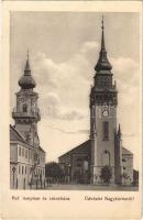 Nagykőrös, Református templom, városház. Geszner J. 1909.