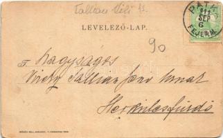 1911 Pátka, Fülöpmajor, Tallián Vilmos kastélya és levele (fa)