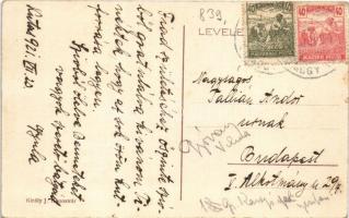 1921 Kutas, Tallián kastély. Tallián Gyula levele testvérének Andornak