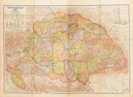 Magyarország közigazgatási térképe, tervezte és rajzolta: Kogutowicz Manó, 1: 900 000, szakadásokkal, 82×116 cm