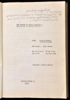 1968 Markos MIklós-Galambos Lajos: Pokolév. Mit tudtok ti Pille Máriáról?, fogatókönyv, rendező: Mar...