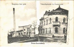 1905 Dunaszerdahely, Dunajská Streda; Takarékpénztár és postahivatal, Burgonya liszt gyár / savings bank, post office, potato flour factory