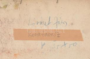 Lóránt János Demeter (1938): Kora tavasz. Pasztell, papír, jelzett, hátoldalán autográf felirattal. ...